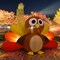 GOOSH 6.7 FT Long Thanksgiving Inflatables Turkey Baby with Built-in LEDs